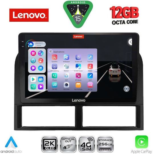 Lenovo Ηχοσύστημα Αυτοκινήτου για BMW X1 / X3 / X4 Jeep Grand Cherokee 1999-2004 (Bluetooth/USB/WiFi/GPS/Apple-Carplay/Android-Auto) με Οθόνη Αφής 9"