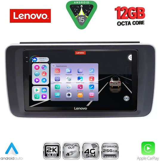 Lenovo Car Audio System for BMW X1 X3 X4 Nissan Leaf 2018 with Touch Screen 9" Bluetooth USB Wi-Fi GPS Apple CarPlay Android Auto Lenovo SSZ 12473 CPA