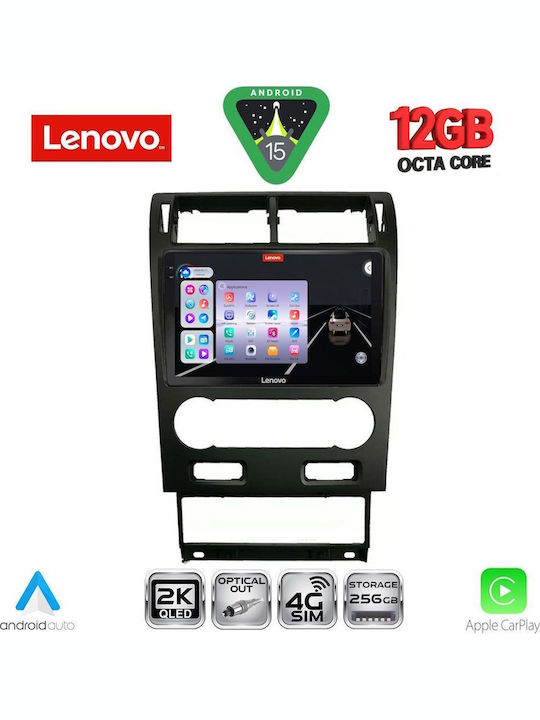 Lenovo Car Audio System for BMW X1 / X3 / X4 Ford Mondeo 2003-2006 Bluetooth USB WiFi GPS Apple CarPlay Android Auto with 9" Touch Screen