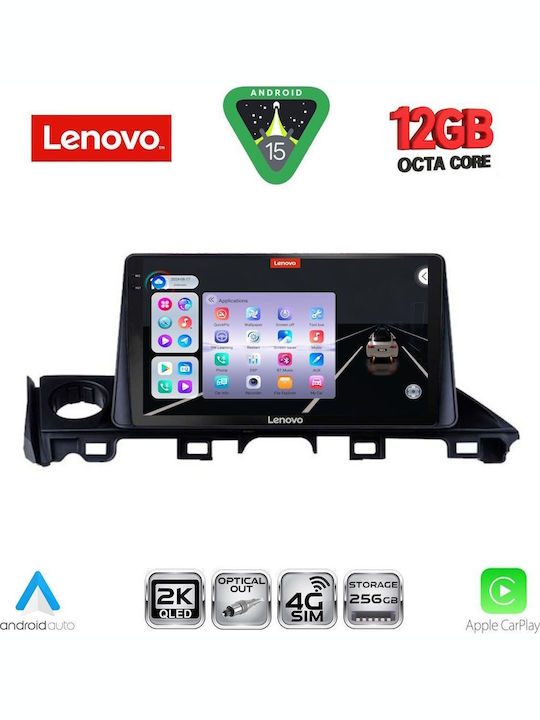 Lenovo Car Audio System for BMW X1 / X3 / X4 Mazda 6 2017-2020 (Bluetooth/USB/WiFi/GPS/Apple CarPlay/Android Auto) with 9" Touch Screen