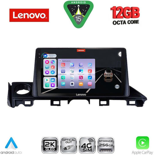Lenovo Ηχοσύστημα Αυτοκινήτου για BMW X1 / X3 / X4 Mazda 6 2017-2020 (Bluetooth/USB/WiFi/GPS/Apple-Carplay/Android-Auto) με Οθόνη Αφής 9"