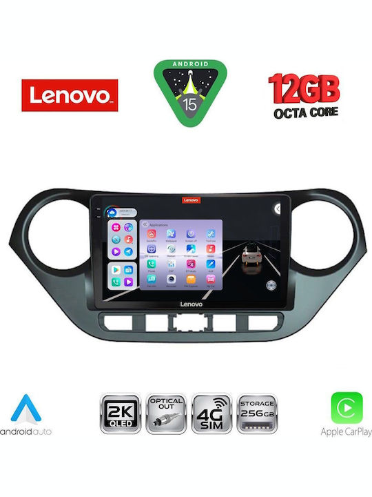 Lenovo Car Audio System for BMW X1 / X3 / X4 Hyundai i10 2014-2020 (Bluetooth/USB/WiFi/GPS/Apple CarPlay/Android Auto) with 9" Touch Screen