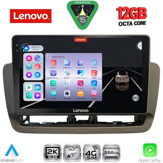 Lenovo Car Audio System for BMW X1 / X3 / X4 Seat Ibiza 2012-2015 (Bluetooth/USB/WiFi/GPS/Apple CarPlay/Android Auto) with 9" Touch Screen