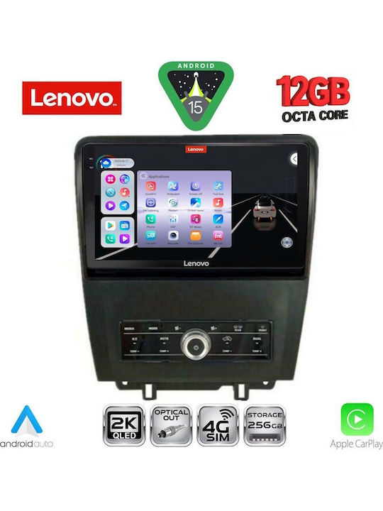Lenovo Car Audio System for BMW X1 / X3 / X4 Ford Mustang 2010-2015 (Bluetooth/USB/WiFi/GPS/Apple CarPlay/Android Auto) with 9" Touch Screen