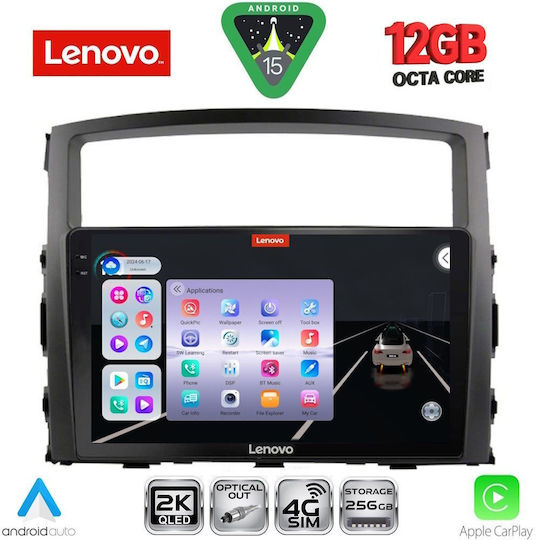 Lenovo Ηχοσύστημα Αυτοκινήτου για Mitsubishi Pajero BMW X1 / X3 / X4 2006-2013 (Bluetooth/USB/WiFi/GPS/Apple-Carplay/Android-Auto) με Οθόνη Αφής 9"