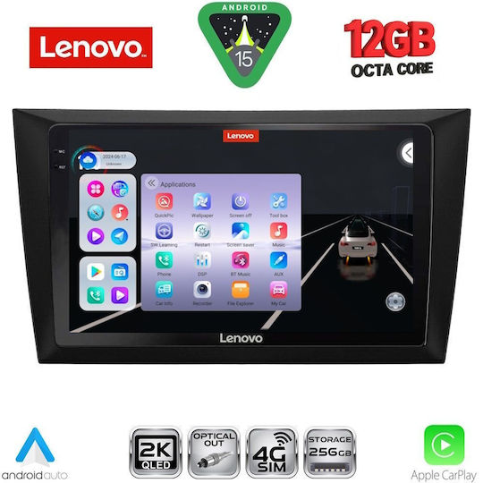 Lenovo Car Audio System for BMW X1 / X3 / X4 Volkswagen Golf 2009-2012 Bluetooth USB WiFi GPS Apple CarPlay Android Auto with 9" Touch Screen