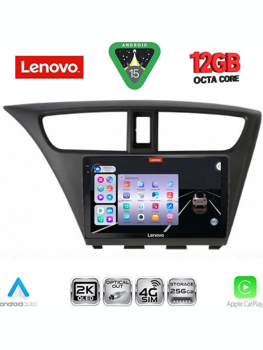 Lenovo Car Audio System for BMW X1 / X3 / X4 Honda Civic 2012-2016 (Bluetooth/USB/WiFi/GPS/Apple CarPlay/Android Auto) with 9" Touch Screen