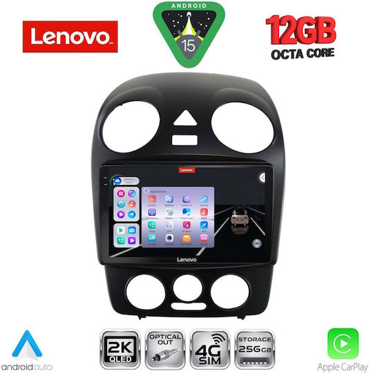 Lenovo Ηχοσύστημα Αυτοκινήτου για BMW X1 / X3 / X4 Volkswagen Beetle 2004-2011 (Bluetooth/USB/WiFi/GPS/Apple-Carplay/Android-Auto) με Οθόνη Αφής 9"