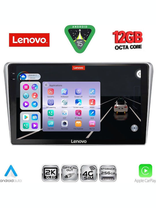 Lenovo Car Audio System for Toyota Avensis BMW X1 / X3 / X4 2003-2009 Bluetooth USB WiFi GPS Apple CarPlay Android Auto with 9" Touch Screen