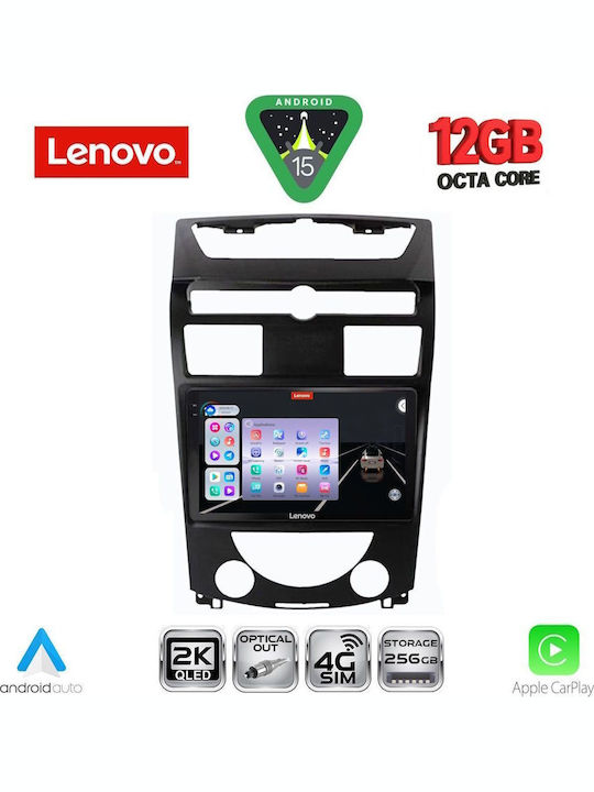 Lenovo Car Audio System for BMW X1 / X3 / X4 Ssangyong Rexton 2006-2015 (Bluetooth/USB/WiFi/GPS/Apple CarPlay/Android Auto) with 10" Touch Screen