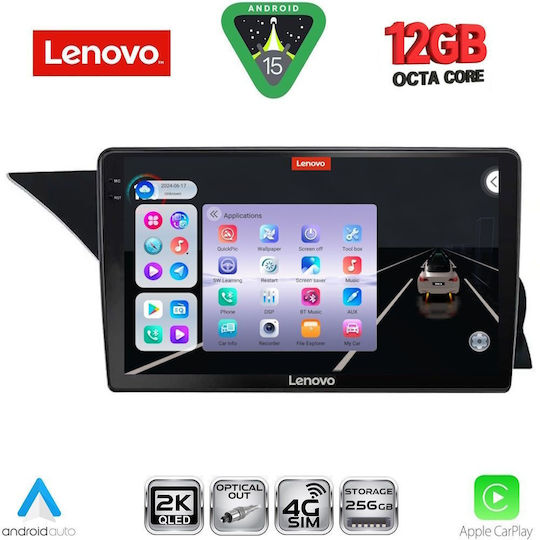 Lenovo Ηχοσύστημα Αυτοκινήτου για Mercedes-Benz GLK BMW X1 / X3 / X4 2008-2012 (Bluetooth/USB/WiFi/GPS/Apple-Carplay/Android-Auto) με Οθόνη Αφής 9"