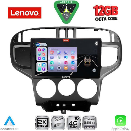 Lenovo Ηχοσύστημα Αυτοκινήτου για BMW X1 / X3 / X4 Hyundai Matrix 2001-2010 (Bluetooth/USB/WiFi/GPS/Apple-Carplay/Android-Auto) με Οθόνη Αφής 9"