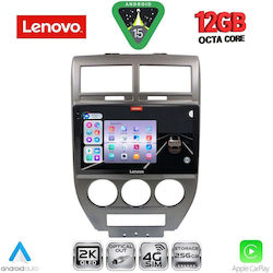 Lenovo Sistem Audio Auto pentru BMW X1 / X3 / X4 Jeep Compass / Patriot 2007-2016 Bluetooth USB Wi-Fi GPS Apple CarPlay Android Auto cu Ecran Tactil 10"