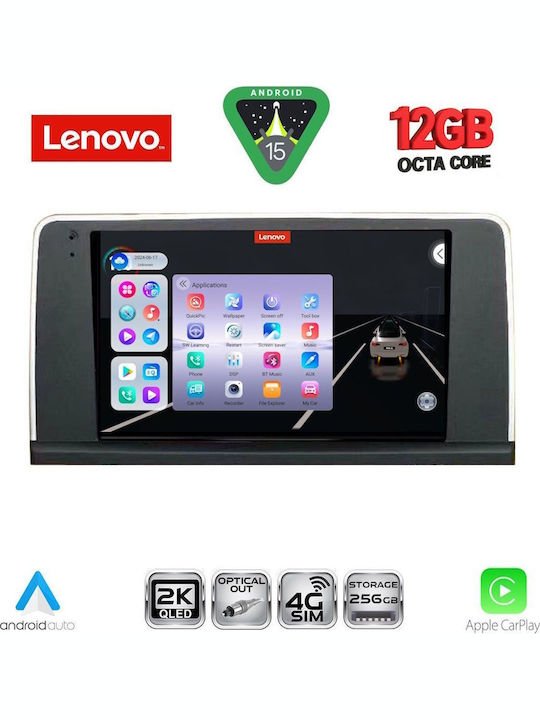 Lenovo Car Audio System for BMW X5 (E70) / X6 (E71) / X1 / X3 / X4 2009-2013 (Bluetooth/USB/WiFi/GPS/Apple CarPlay/Android Auto) with 9" Touch Screen