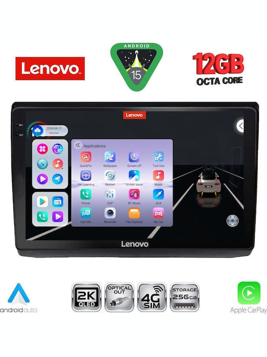 Lenovo Car Audio System for Opel Vivaro Renault Trafic BMW X1 / X3 / X4 Nissan Primastar 2004-2015 (Bluetooth/USB/WiFi/GPS/Apple CarPlay/Android Auto) with 10" Touch Screen