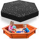 Wasserdichtes Schutzprodukt für Esstisch Sandbox Cover 230x200cm in Schwarz Farbe
