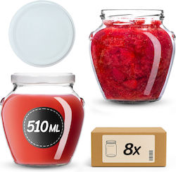 Kadax Βαζάκι Γυάλινο 580ml (8τμχ)