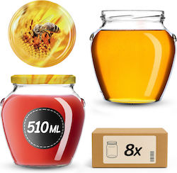 Kadax Βαζάκι Γυάλινο 580ml (8τμχ)