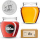Kadax Glas Gefäß 580ml (8 Stück)