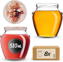 Kadax Βαζάκι Γυάλινο 580ml (8τμχ)