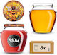 Kadax Glas Gefäß 580ml (8 Stück)
