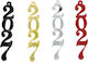 Plexiglass 2027 Ortic 5.8cm X 1.1cm 0530158 Include 25 Bucăți Argintii