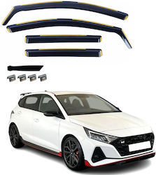 Σετ Ανεμοθραύστες Μπροστινοί και Πίσω για Hyundai i20 2021-2025 4τμχ VETRBR0118