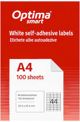 Optima Optima Selbstklebende Etikettenrollen 52,5x25,4mm Optima Optima Selbstklebende Etikettenrollen 52,5x25,4mm
