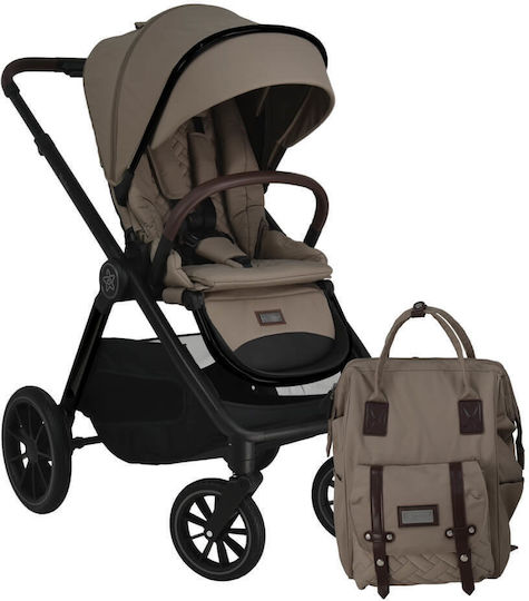 Bebe Stars Mythos Reversible Baby Stroller Suitable for Newborn Natural Beige