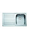 Franke Logica Line Ένθετος Νεροχύτης Δεξιός Inox Μ79xΠ50cm Γκρι