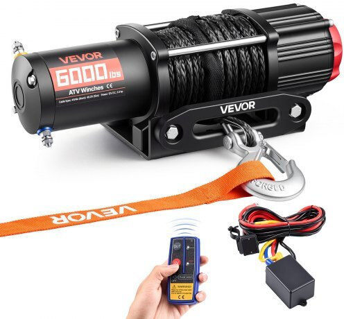 Vevor Ηλεκτρικός Εργάτης Αυτοκινήτου 4x4 12V με Δυνατότητα Έλξης 2721kg
