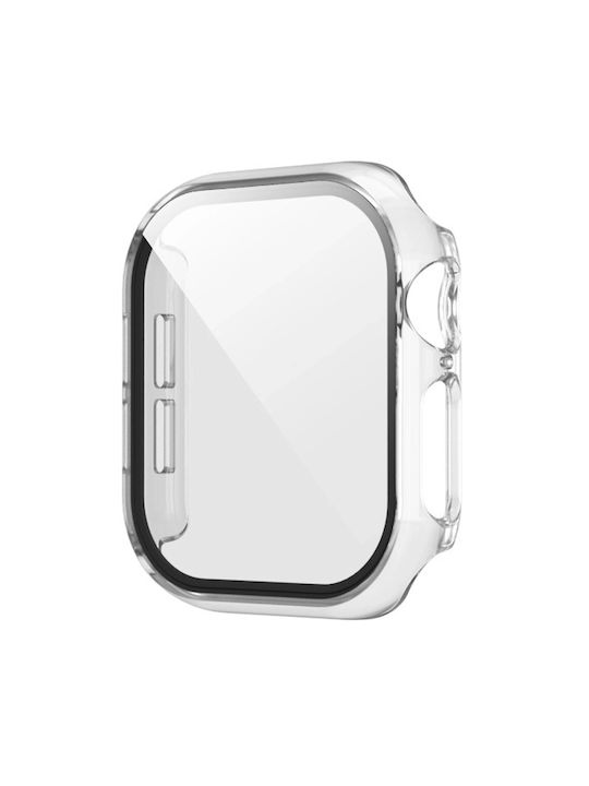 Husă de Protecție Bizonmobile Sticlă Temperată Ecran Apple Watch 4 5 6 SE 40 mm Transparentă