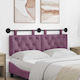 vidaXL Fabric Purple Bed Headboard Cushion 130x...