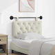 vidaXL Stoff-Kopfstütze für Betten Beige 100x55cm