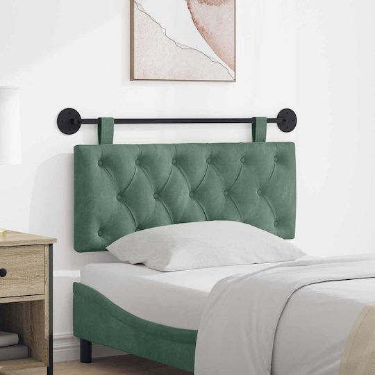 vidaXL Fabric Bed Headboard Cushion Green 110x55cm
