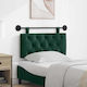 vidaXL Fabric Bed Headboard Cushion Green 100x55cm