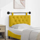 vidaXL Fabric Bed Headboard Cushion Yellow 90x55cm