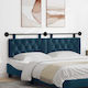 vidaXL Fabric Bed Headboard Cushion Blue 170x55cm
