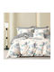 Beauty Home 12692 Set Of Double Bed Sheets With Rubber Hugger 165x200+30cm Beige 4 Pieces 12692SEYDL