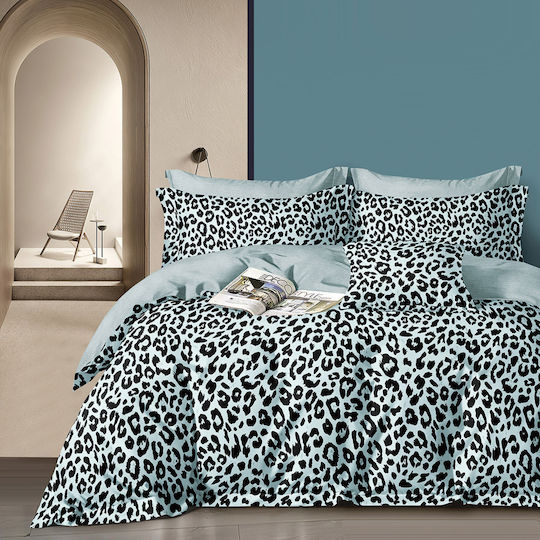 Beauty Home 12699 Super-Double Bed Sheets Set 230x260cm Gray 4 Pieces 12699SEYD