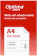 Optima Selbstklebende A4 Etiketten Rechteckige 210x48mm
