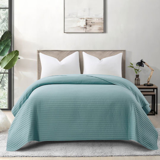 Beauty Home Ultra Art 12555 Coverlet Super King Petrol 240x240cm 12555KLYD-Aqua