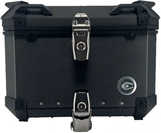 Coocase Mini Q Μπαγκαζιέρα Μοτοσυκλέτας Αλουμινίου 32lt Γκρι
