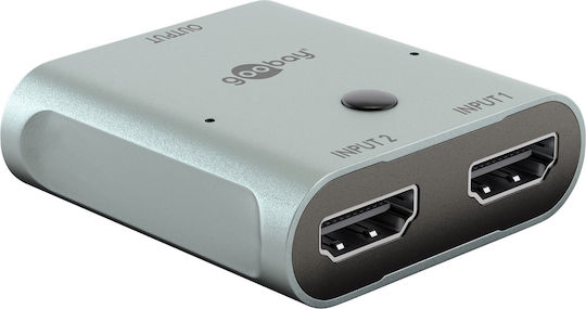 Goobay HDMI Switch 77791 2 In 1 8K/60Hz Gray DM130644