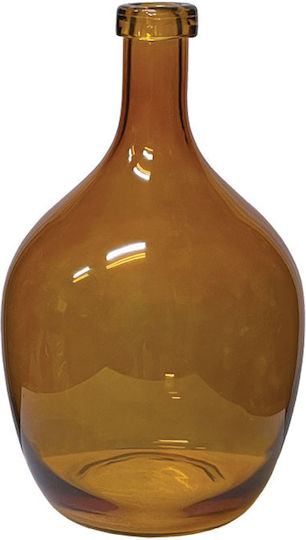 Vază Din Sticlă Miere Damigeană Rotundă Mică Φ23x40cm 6/bax