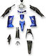 Set Plastic Motorcycle Parts for Modenas Kriss 125 Blue