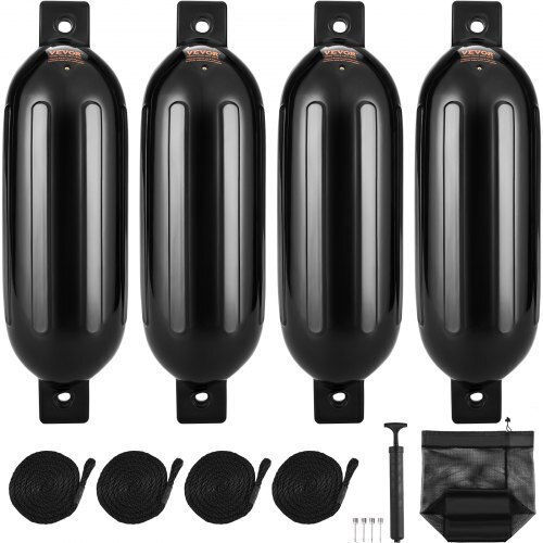 Vevor Balonase Pentru Bărci Gonflabile Cu Ranforsare Negru 8.5" X 26"