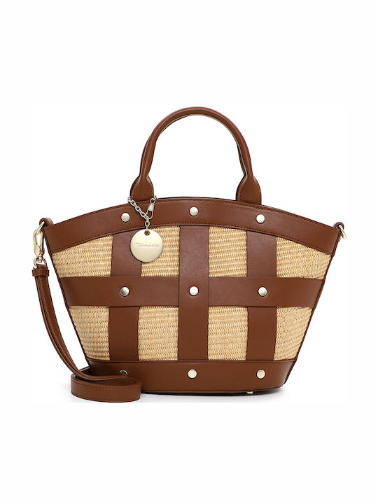 Straw Women's Handbag Tabac Brown