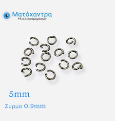 Steel Link 5x0.9mm Silver 100 Pieces