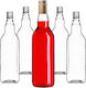 Glass Bottle 700ml Long Golden Cap 5 Pcs